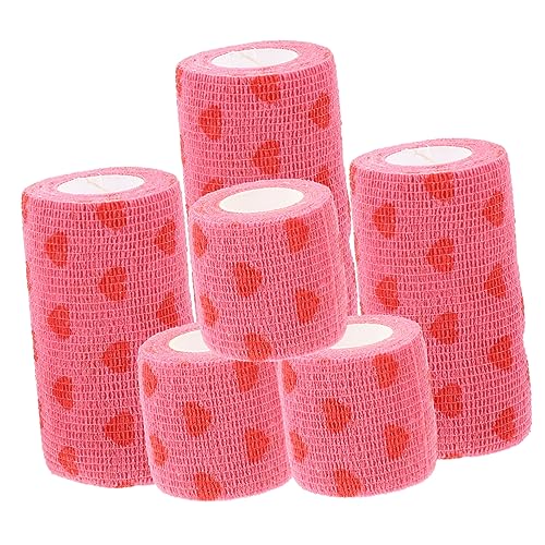 TOVINANNA 6 Rolls Creative Sports Tapes Elastic Wraps Practical Muscle Wraps Bandages Sports Supplies
