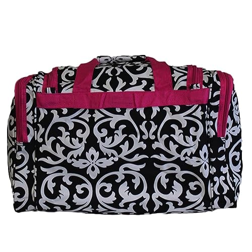 Image of World Traveler 81T16-501-F-1 Duffle Bag, One Size, Pink Trim Damask