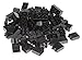 Premium Big Briks Black Basic Builder Set #1 - 84 Pack - (Big LEGO DUPLO Compatible) - Large Pegs