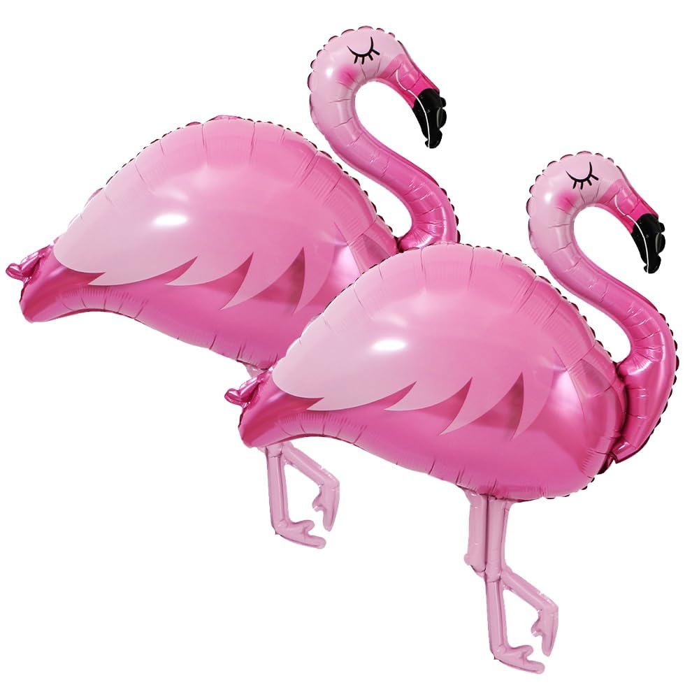XXL Flamingo Folienballons, 2 Stück Flamingo Luftballons, Rosa Flamingo Ballons Groß, Ballons Flamingo für Hochzeit Geburtstag Party Dekoration, Überraschung Geschenk für Freundin