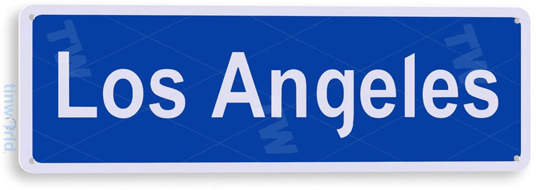 Amazon.com: Tinworld Tin Sign: Los Angeles BLVD Street Metal Sign
