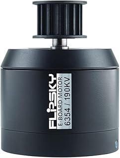 Flipsky Motor BLDC Offroad Electric Skateboards Motor Brushless Outrunner Motor 6354 190kv 10mm D-shpe 24mm Shaft with Pulley Gear Sensored for Longboard,Escooter,Ebike Esk8 DIY Accessories