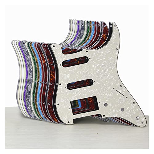 BIPROS Ensemble de 11 Trous for Guitare électrique Pickguard SSH HSS Guitar Scratch Plate &Vis for pièces de Guitare St… - Les Beatles, Paul McCartney, John Lennon, RIngo Starr, George Harrison BIPROS Ensemble de 11 Trous for Guitare électrique Pickguard SSH HSS Guitar Scratch Plate &Vis for pièces de Guitare St… – Image 3