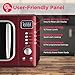 FRIGIDAIRE EMW788RETRO 0.7 cu. ft. Retro Microwave, Red-Silver