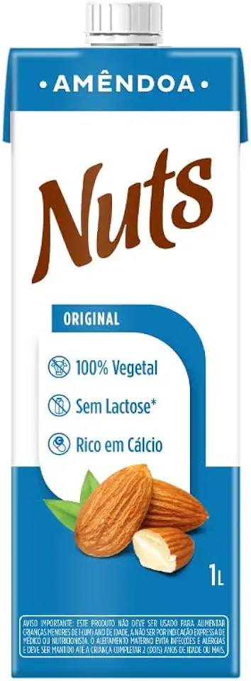 Leite Vegetal Amêndoa 1L Nuts