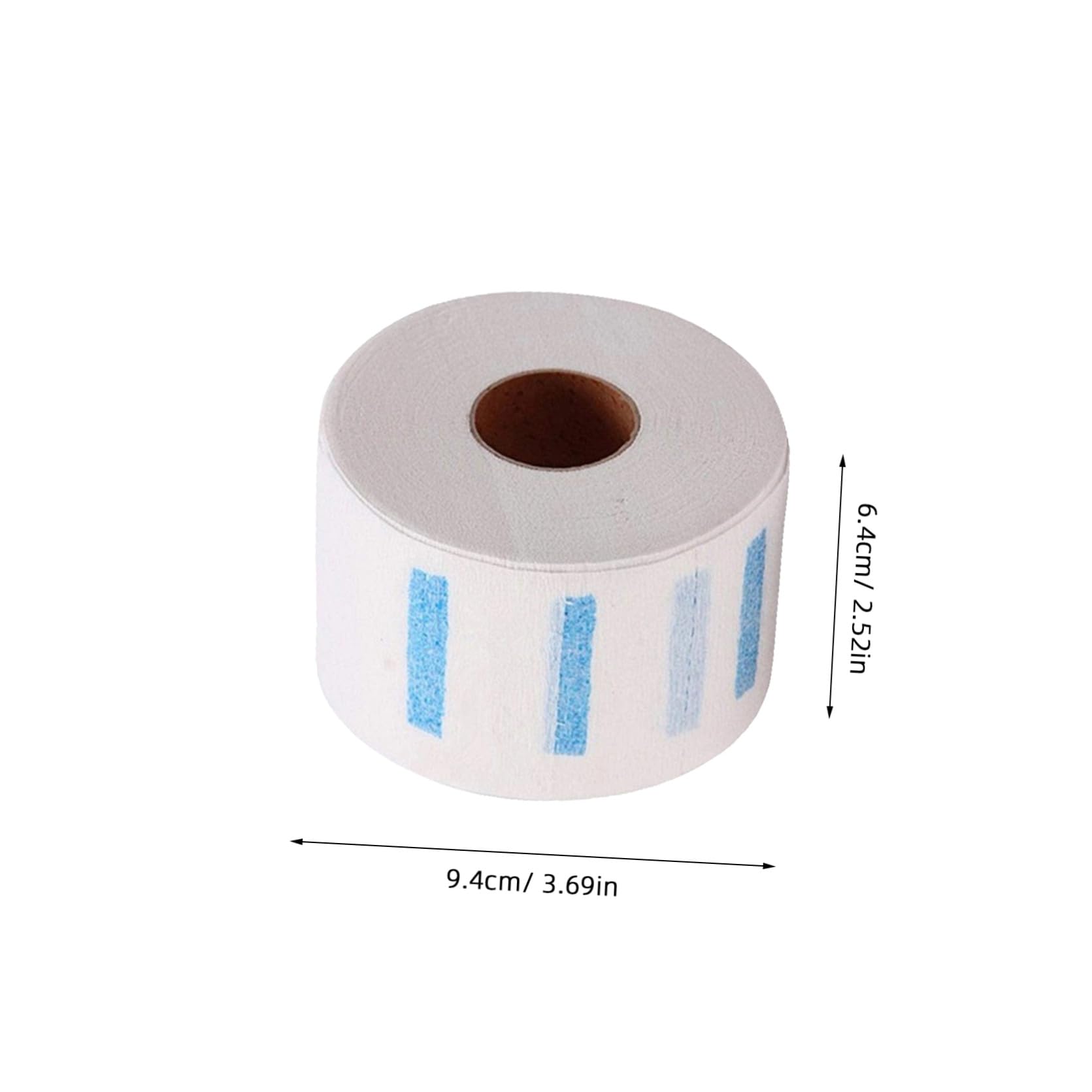 Bandes de Cou en Papier Jetable Blanc 5 Pièces, Tour de Cou Extensible pour Coloration et Permanente, Protection Étanche pour Salon de Coiffure