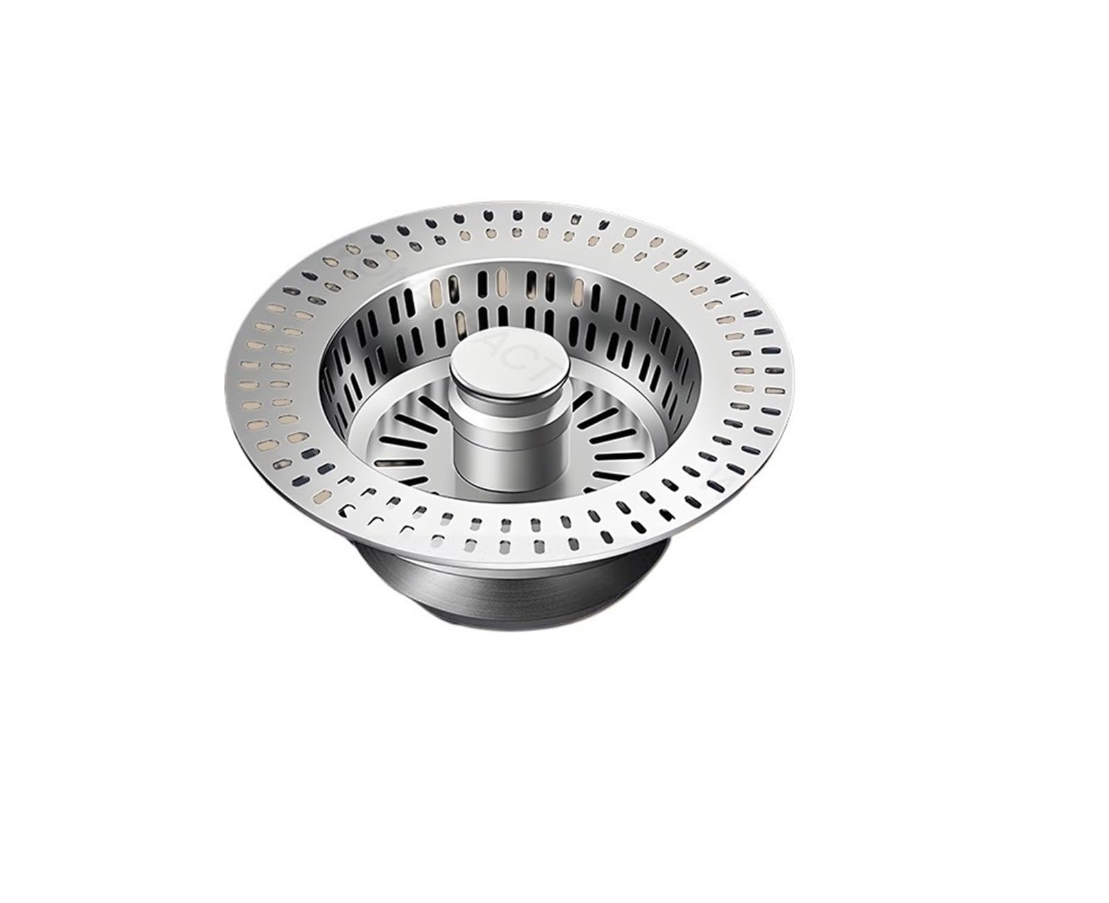 Sink Strainer Waste 2pcs 304 Stainless Steel Sink Drain Basket