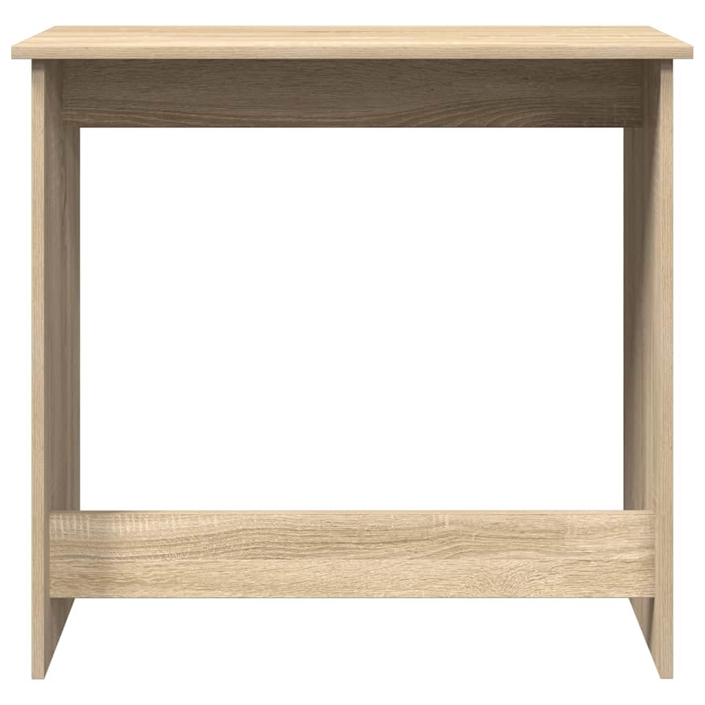 Biurko dąb Sonoma 80 x 40 x 75 cm, stół roboczy z materiału drewnopochodnego o gładkiej powierzchni, łatwe w utrzymaniu i wszechstronne zastosowanie, do gabinetu, sypialni, salonu