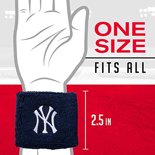 franklin sports mlb team licensed baseball wristbands - mlb team logo sweat wristbands - great for costumes  uniforms - pair