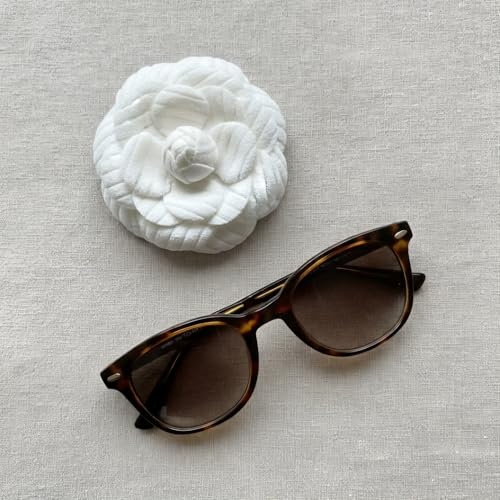 Image of Dainity Camellia Flower Brooch Pin for Women - Elegant Statement Pin for Coat, Scarf, Dress, Hat, Bag - Stylish Chic Accessory Gift for Her