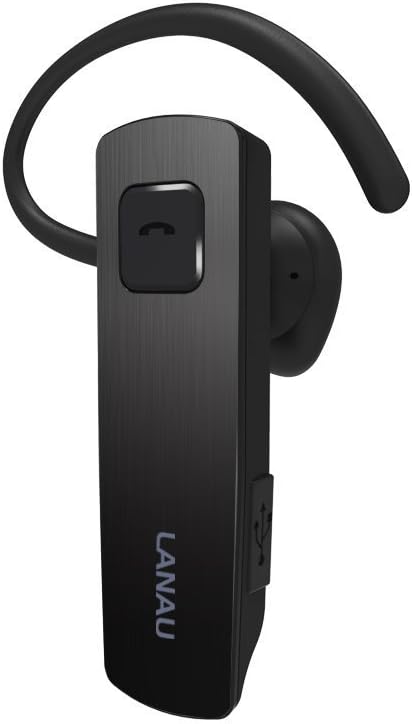 Bluetooth Headset, LANAU BH77B Wireless Bluetooth Earpiece In-ear Business Headphones Earbuds with Mic Noise Cancelling, Handsfree Calling 4 Hrs for iPhone/ Samsung /HTC/ Huawei/ PC/ Laptop etc Black