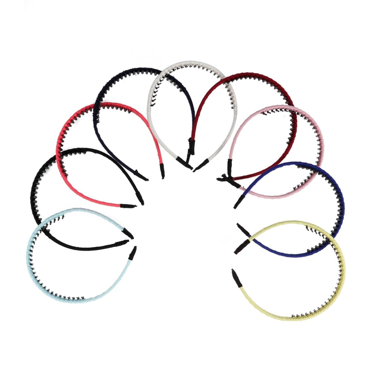 Didiseaon 27pezzi Cerchietto Toothed Headband Tessuto Da Colorati Per Ragazze e Donne Accessori Per Leggeri e Antiscivolo Perfetti Per Occasioni Quotidiane e Festive