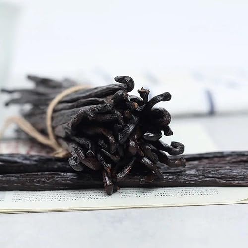 10 Madagascar Vanilla Beans-Whole Pods Grade A for Vanilla Extract And Homemade Baking 4''-6''(Pack of 1)