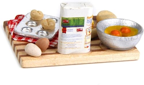 Miniatura 2 de Modelo de huevos de casa de muñecas 1/12 para decoración de panadería en miniatura