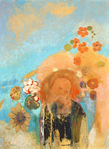 Prints Toile Évocation de Roussel Odilon Redon Peinture Murale Abstraite Haute Définition