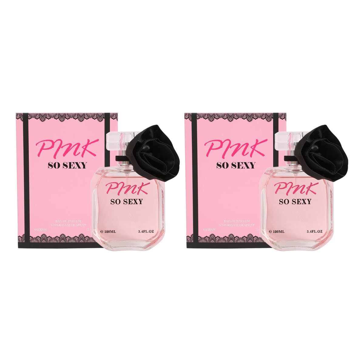 Pink So Sexy Women’s Perfume Eau de Parfum Fruity Sweet Fresh 100ML 3.4 FL Oz (2, 100 ml)