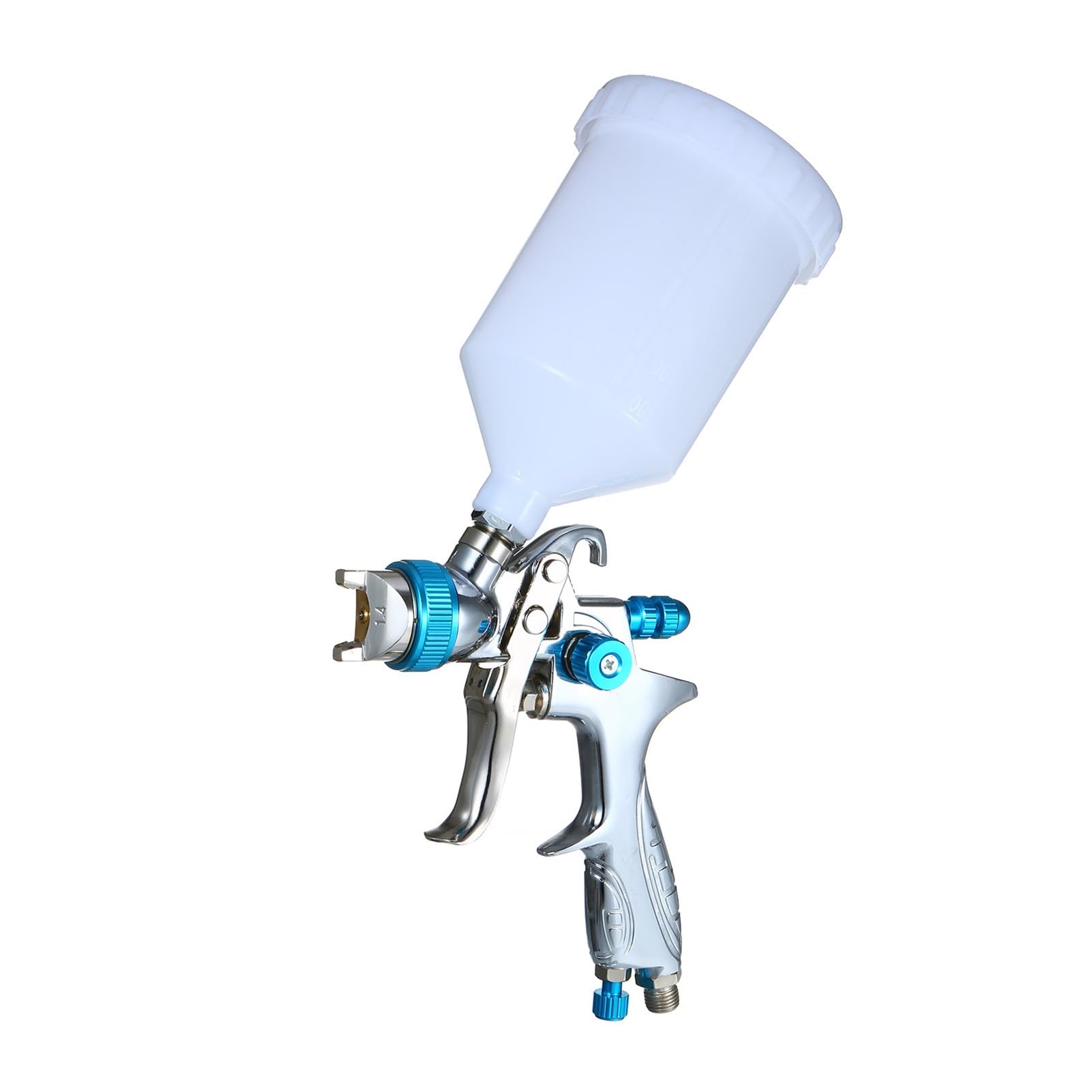 Wupngs One Color Airbrush Paint Spray Gun Sprayer With 600Ml Cup 1.4Mm/1.7Mm/2.0Mm Nozzle For Furniture/Fence/Chair Spraying And Cleaning
