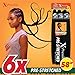 Sensationnel X-pression prestretched braiding hair - 6x braid 58 inch all kanekalon flame retardant synthetic braid for box braids and twists (4 MEDBROWN)