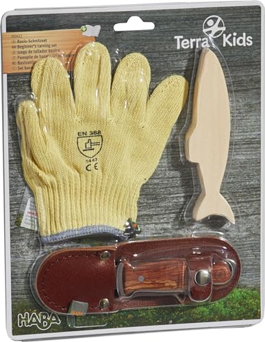HABA- Terra Kids-Set da Intaglio, Colore Marrone, Taglia Unica, 302622