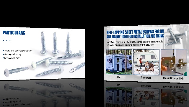 Image of Pan Head RV Screws White #8x1, 200 Pcs