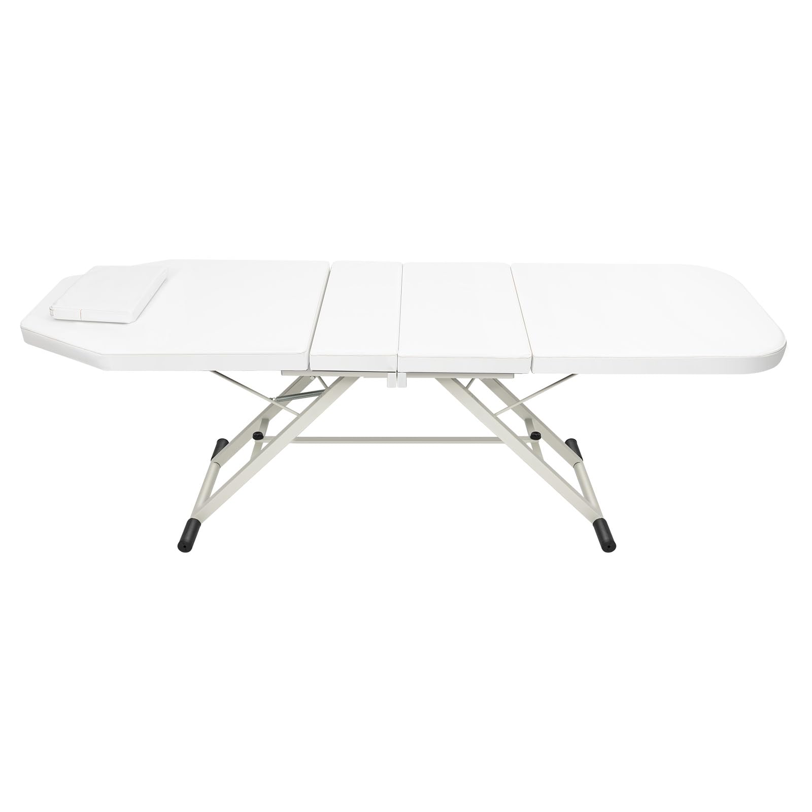 Camilla Masaje Plegable con Almohada MAX.Carga 250 Kg Color Blanco 91 * 60 * 26cm