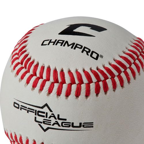Champro Official League Baseball, close-up of stitching