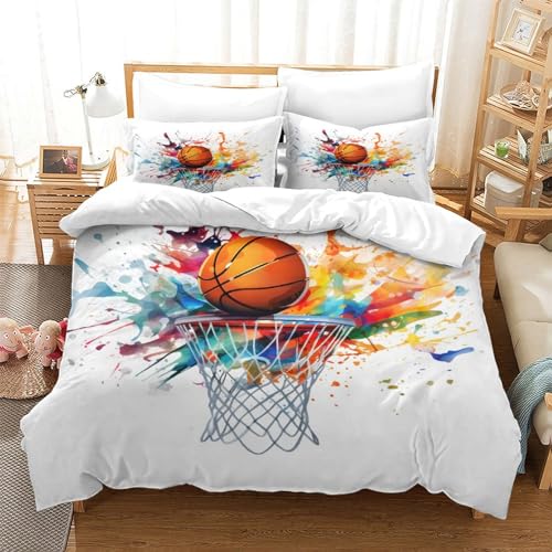 Housse de couette basket 220x240 pour décorer une chambre d'ado