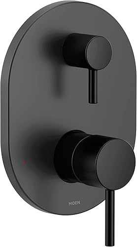 Miniatura 6 de Moen Align M-CORE Serie 3 de níquel cepillado 2 manijas grifo de ducha embellecedor, requiere válvula, UT3290BN