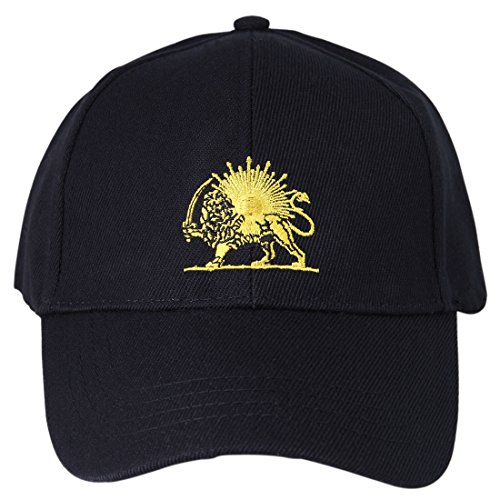 Iranian Persian Pahlavi Kingdom Black Shir Khorshid Hat Iran Persia Lion Sun Sword Cap