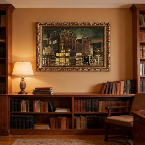 Toile Rainy Night Charles Burchfield pour habiller un mur vide avec style