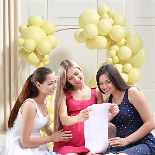 Image of Party Propz Yellow Pastel Balloons for Decoration - 50Pcs Yellow Patel Balloons | balloons for haldi decoration | haldi decoration- Pack of 50 Pastel Balloons