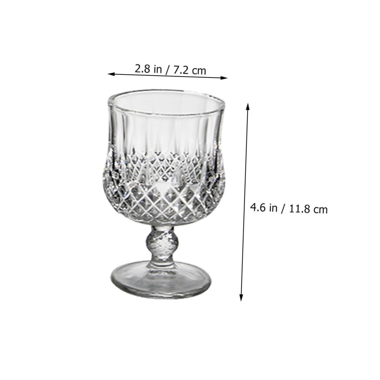 ULTECHNOVO 4 Stück Weingläser aus Glas mit Mattierter Oberfläche Große Partygläser für Rotwein Transparentes Design mit Gleichmäßigen Kanten Vielseitig Einsetzbar