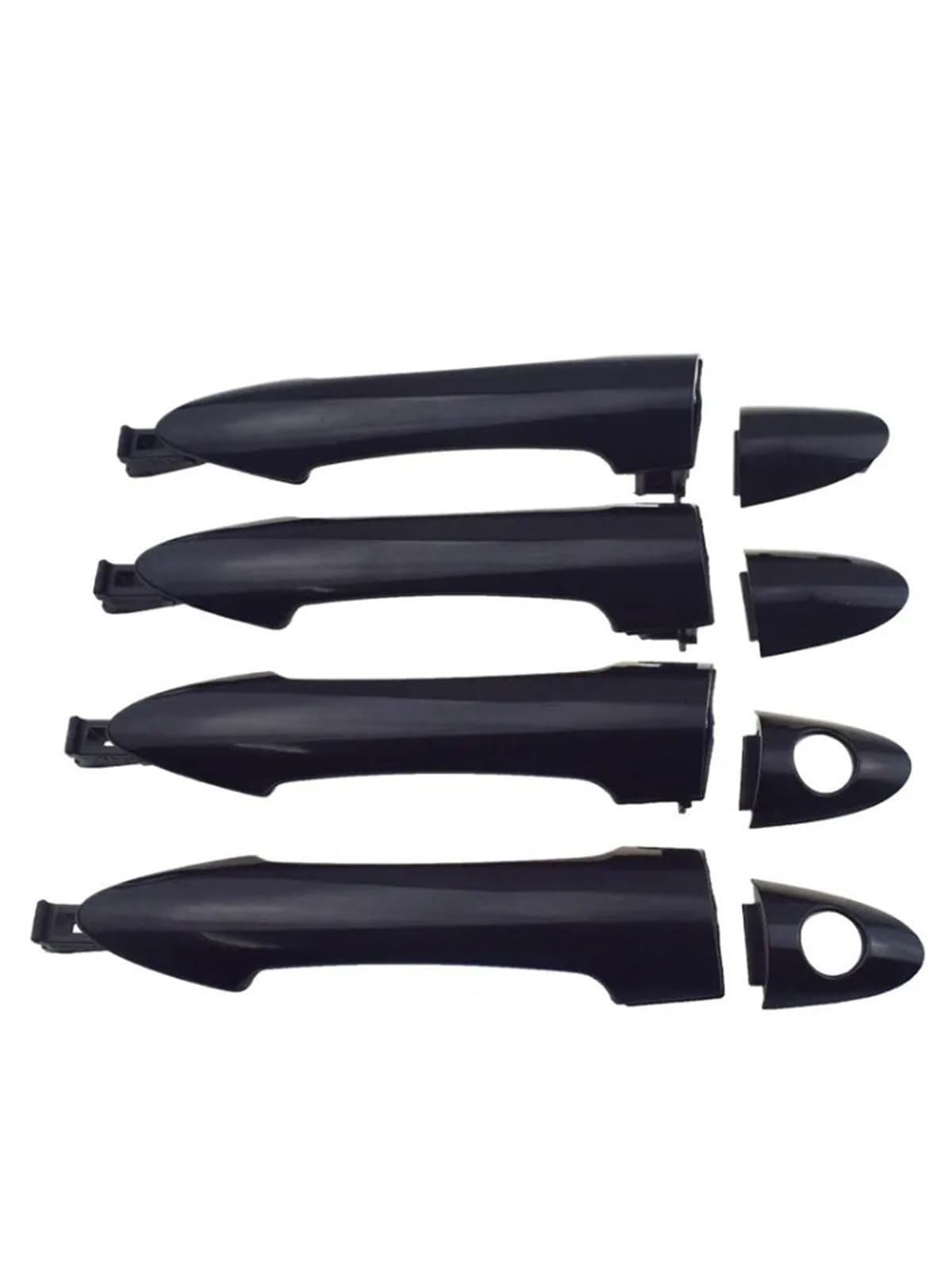 Khqdnh Car Exterior Handles for Kia for Picanto for Morning 2011-2016 Front Rear Left Right Door Handle Black Outer Outside Exterior Side Door Handle(FL FR RL RR)
