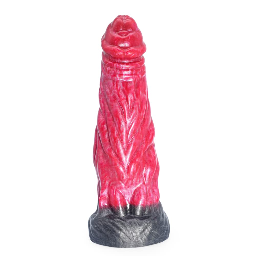 BeHorny Dildo Sex Toy, Liquid Silicone Alien/Dragon Dildo with Suction Cup