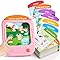 JoyCat Kids Learning Tablet, 156 Pages Tap-to-Read Flash Cards with 20 Interactive Games, Montessori Toy for Alphabet, Phonics, Words, Simple Math & Songs, Birthday Gifts for 2-6 Years Old