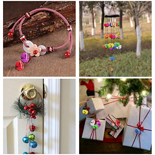 Lainrrew Jingle Bells, 1 Inch Small Colorful Craft Bells Christmas Bells Diy Bells Bulk For Christmas Holiday Home Festival Decoration Craft Projects (1 Inch - 100 Pcs) #TOP4