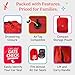 J.L. Childress Gate Check Travel Bag for Car Seats - Car Seat Travel Bag for Airplane, Fits All Baby & Infant Carriers, Airport Accessories for Gate Check, Flying Essentials, AirTag Compatible - Red