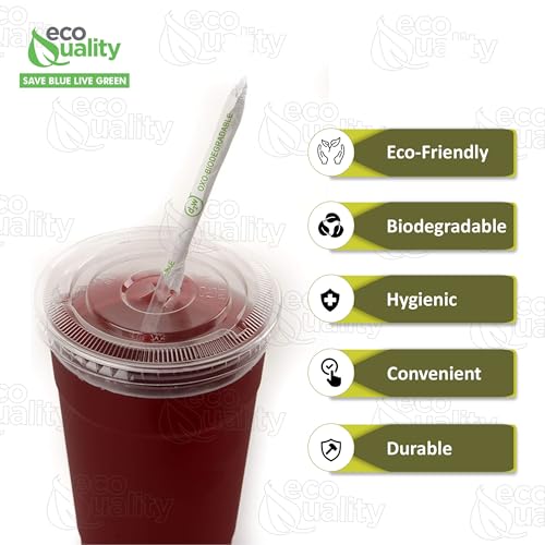 Pack de 300 pitillos biodegradables envueltos claros 19.7 cm miniatura 2