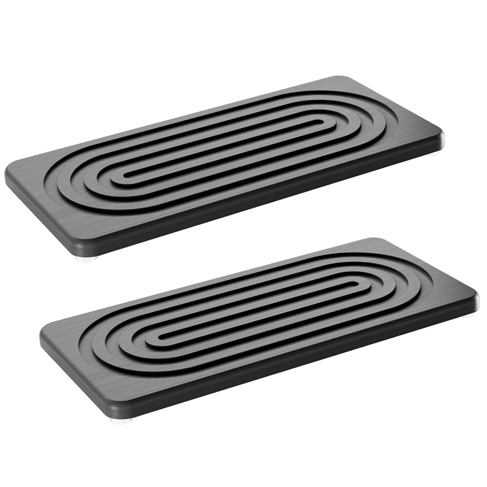 Hndhbfgrt Water Absorbing Stone Tray Quick Drying Diatomite Bathroom Tray Soap Dish Dispenser Vanity Organizer