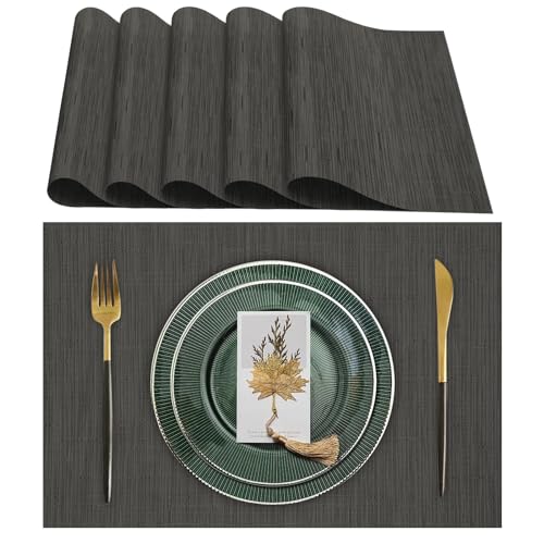 Lumaca Tovagliette Americane Lavabili, Set di 6 Tovaglietta Colazione (70%