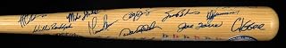 Beautiful 1999 NY Yankees World Series Champs Team Signed Bat Derek Jeter PSA - Autographed MLB Bats