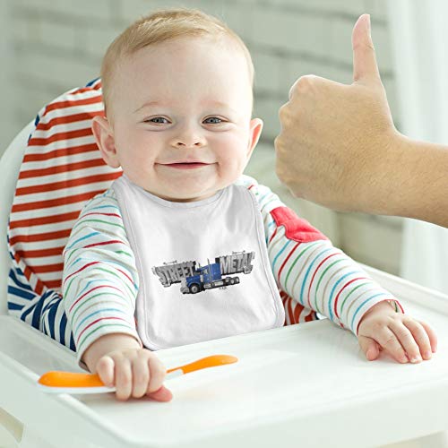 GRAPHICS & MORE Street Metal Semi Tractor Trailer Truck Cab Baby Bib3