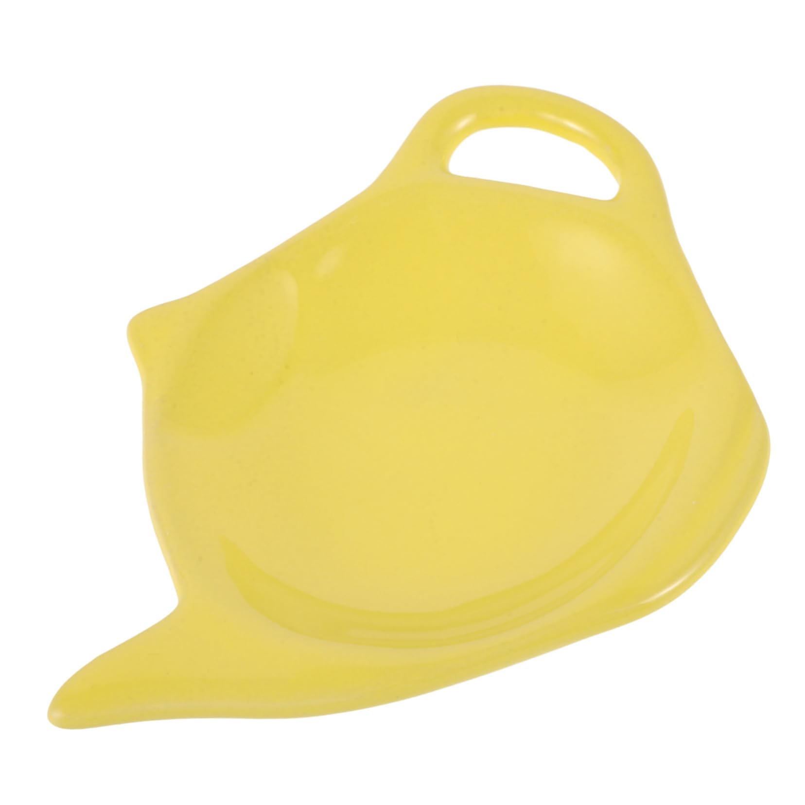 Veemoon Ceramic Teapot-Shaped Tea Bag Holder Stylish Organizer Tray for Used Tea Bags Unique Coaster Design for Clean Table and Home Decor