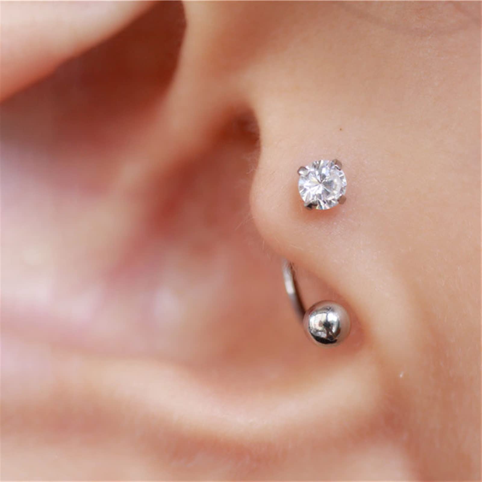 Crystal Dangle Earrings - Stainless Steel Wire With Natural Stone, Lightweight & Elegant - View #4
