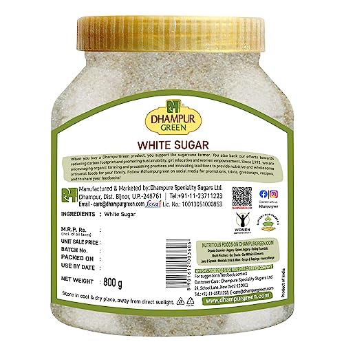 Image of Dhampurgreen Organic White Sugar, 800G