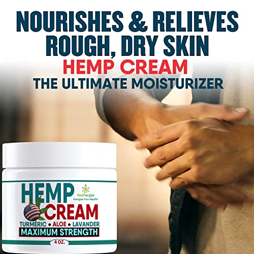 Healthergize Hemp Cream-Made In USA-Natural Hemp For Discomfort In Knees, Back, Joint, Muscle, Nerve-Inflammation Relief… - Image 7