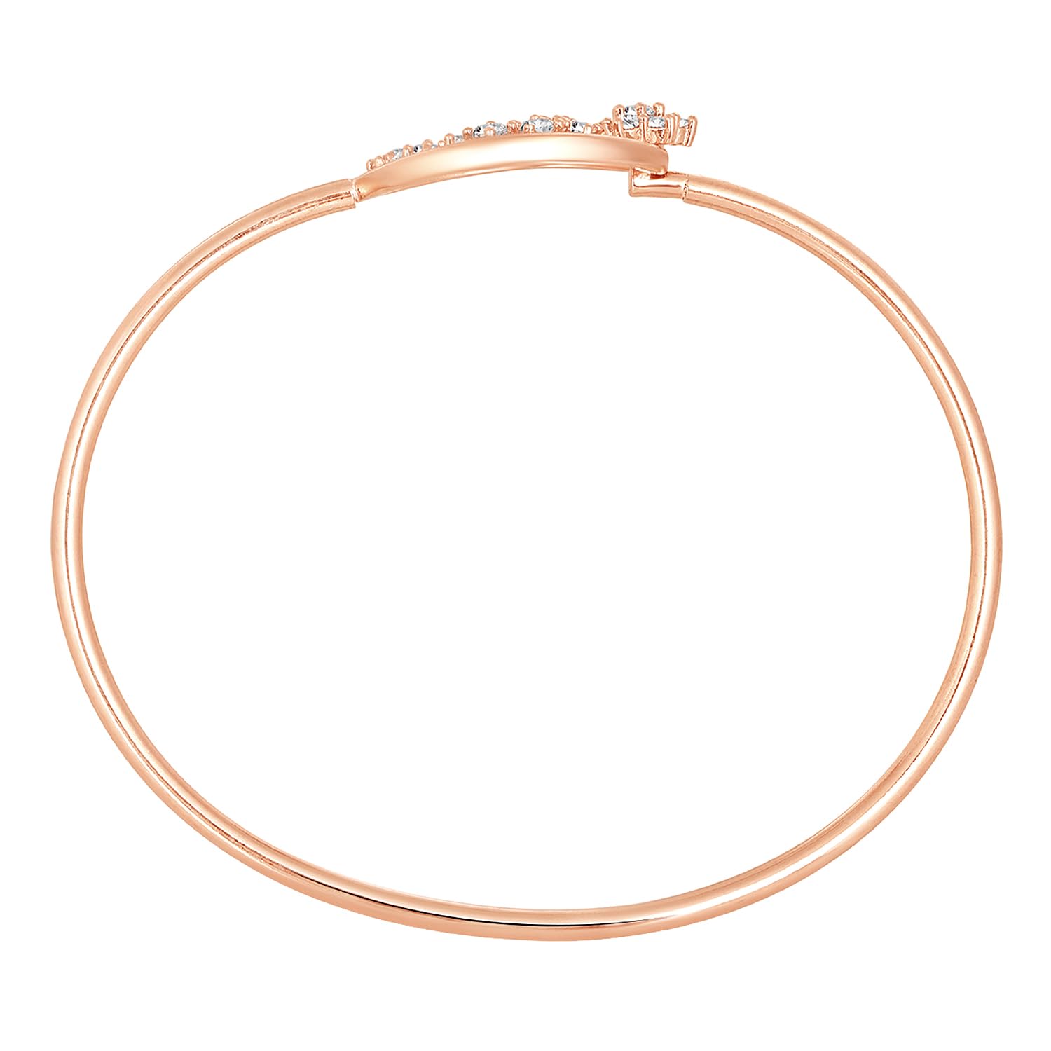 Women's Plated Cubic Zirconia Studded Kada Bracelet, Stylish