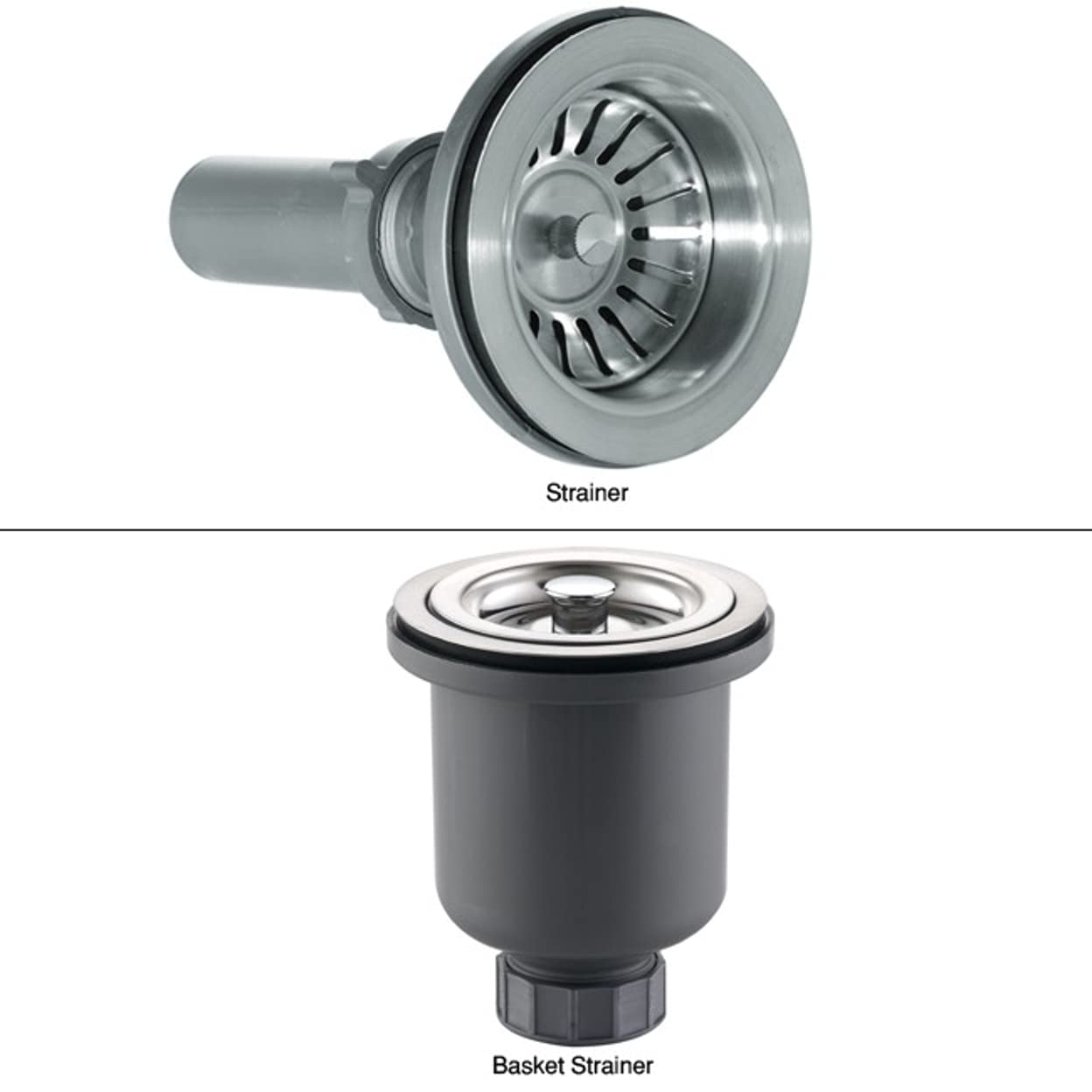 SIMILAR PRODUCT Kraus BST-1-ST-1 Basket Strainer and Strainer Set, Stainless Steel