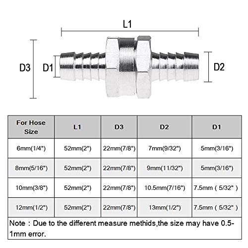 Soupape anti-retour de précision en aluminium durable 10mm - 6