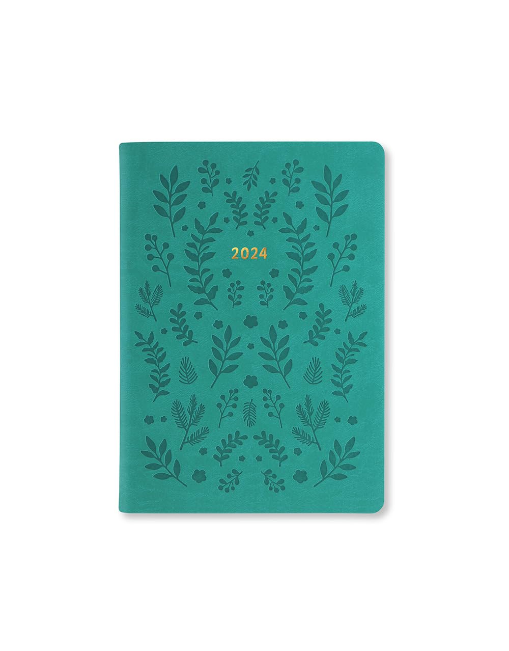 Letts Woodland A6 week to view 2024 diary - green